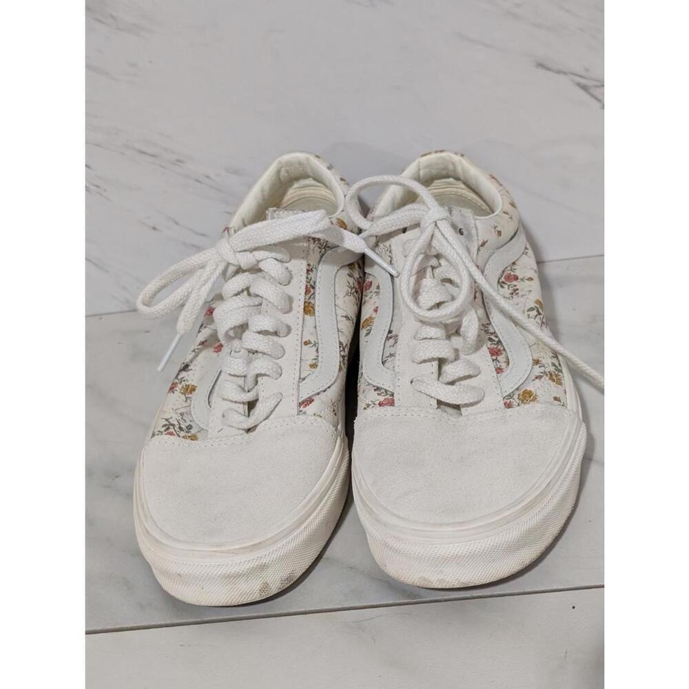Vans Old Skool Floral Print Sneakers - Women's 9.5 / Men's 8.0